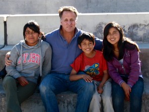 Dr. Tom Hilton at Peru orphanage